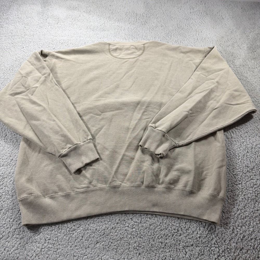 Cheyenne River Vineyard Embroidered Sweatshirt Mens Tan Sailboat Graphic XL - Picture 4 of 9